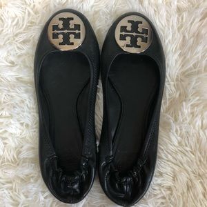 Tory Burch • Reva Flat • Black • Size 9